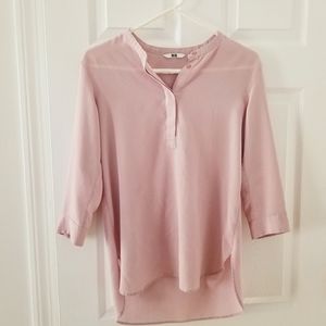 Lilac Uniqlo Flowy Blouse